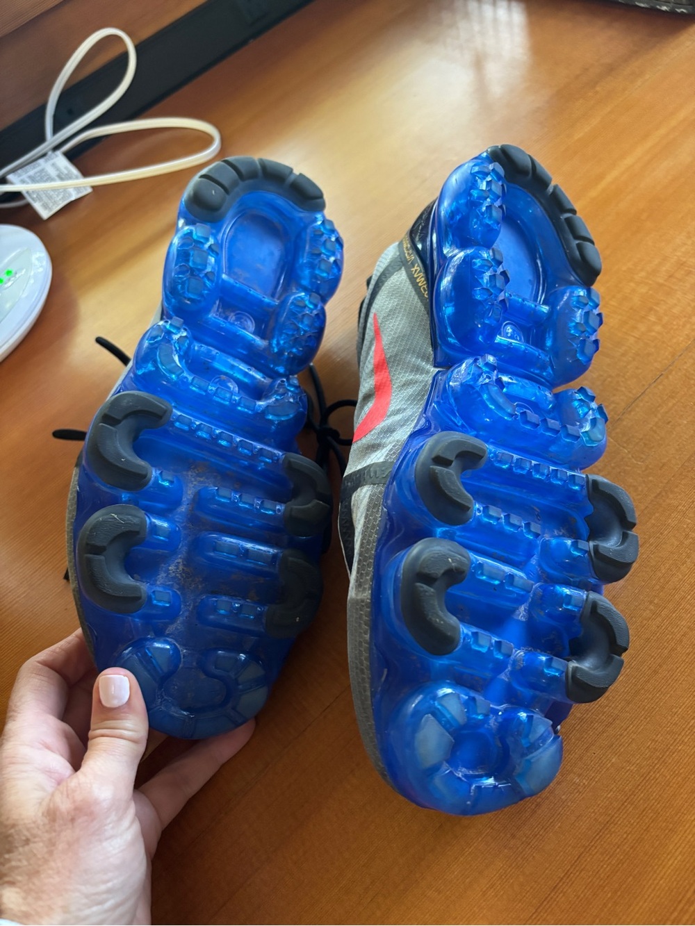 Nike Air VaporMax 2019 Pinstripes AR6631-008 Black/Blue (Men’s Size 11) - Picture 4 of 6